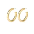 Minimalistische gouden dikke oorbellen voor vrouwen, chique geometrische messing sieraden. - Diameter 20MM / Stijl 3 Goud