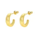 Gave dikke gouden oorringen minimalistische geometrische messing oorbellen vrouwen mode - Stijl 6 Goud