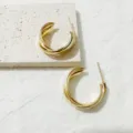 Gouden multi-strengs creolen oren met 925 zilveren stift voor stijlvolle dames sieraden. - Oorringen 13 goudkleur