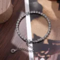 Roestvrijstalen tennisarmband met fonkelende zirkonia stenen, elegant dames sieraden. - Armband (Koperen Armband) / 3mm, 16+5cm / Witgoud