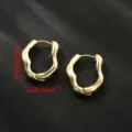 Modieuze onregelmatige geometrische gouden oorbellen voor vrouwen, minimalistische U-vormige sieraden. - Stijl 3 / Goud