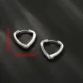 Onregelmatige geometrische hartoorringen, minimalistische zilverkleurige mode-sieraden voor dames. - Stijl 6 / Zilver