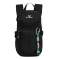 Black outdoor multifunctional backpack, lightweight travel hiking sports daypack variant. - Without Lanyard / Obsidian Black
