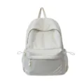 Minimalistische casual damesrugzak, grote lichtgewicht schooltas voor dagelijks pendelen. - Zonder Hanger / Wit