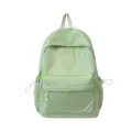 Lichtgroene casual rugzak met grote capaciteit en handige vakken voor school en dagelijks gebruik. - Zonder Hanger / Groen
