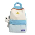 Korean style color block student backpack cute large capacity casual school bag for girls - Without Pendant / Light Blue