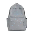 Casual grote capaciteit lichte rugzak voor studenten, stijlvolle sterren schooltas. - Grijs (Zonder Hanger)