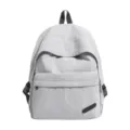 Sac à dos minimaliste de grande capacité gris clair élégant pour les voyages et le quotidien - Gris clair