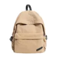 Sac à dos kaki minimaliste décontracté, grande capacité tendance pour voyages et loisirs quotidiens. - Kaki
