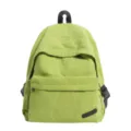 Sac à dos décontracté minimaliste vert macaron, grand sac de voyage scolaire pour hommes femmes. - Vert