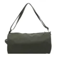 Versatile minimalist nylon cylindrical shoulder bag for women, large capacity casual crossbody. - Green