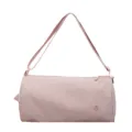 Sac bandoulière cylindrique en nylon minimaliste rose pour femme, sacoche décontractée quotidien. - Rose