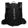 Lightweight marathon running backpack 12L outdoor sports cycling mountaineering vest bag black - Black