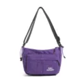 Bolso Bandolera de Nylon a Cuadros Morado Casual Ligero Práctico para Viajes - Púrpura