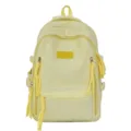 Leuke gele schoolrugzak voor meisjes, grote capaciteit casual dagrugzak met mooie strik design. - Zonder Hanger / Geel