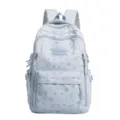 Leuke blauwe schoolrugzak voor studenten grote capaciteit met sterren beer prints. - Zonder Hanger / Blauw