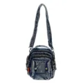 Sac à bandoulière en denim décontracté avec plusieurs poches pour femme au style tendance - Sans Pendentif / Bleu foncé