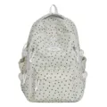 Sac à dos beige avec motif d'étoiles, cartable léger pour filles et voyages courts. - Sans Pendentif / Blanc