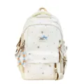 Mooie leuke casual Japanse stijl rugzak met ster print canvas reistas voor meisjes - Zonder Hanger / Bruin