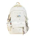 Leuke Japanse stijl sterrenpatroon rugzak voor meisjes, casual reisschooltas voor dagelijks. - Zonder Hanger / Paars