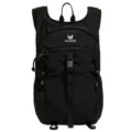 Black large capacity tactical backpack for outdoor travel, hiking, cycling, and daily commuting. - Obsidian Black
