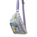 Sac à bandoulière transparent style ita bag avec motif étoiles et sangles violettes stylé - Style de Base (Sans Charme) / Violet