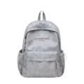 Grauer minimalistischer Schulrucksack für den täglichen Gebrauch im Alltag und Büro - Dunkelgrau