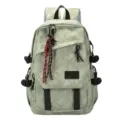 Sac à dos scolaire camouflage vert clair, grand capacité durable étudiant campus sac à dos. - Pendentifs raquette avec cordon noir et rouge / Vert