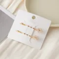 Exquise pince à cheveux fleur en zircon doré, détail de barrette en cristal étincelant pour style. - Zircone fleur de prunier (or)