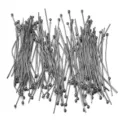 Silver metal ball pins for DIY jewelry making, beading, crafting, and sewing projects. - Gun Black