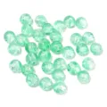 Green crackle glass beads round loose beads for DIY fairy style bracelet jewelry making - Green