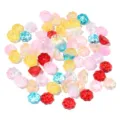Bunte durchsichtige blumenförmige Acrylperlen für DIY handgemachte Schmuckarmbänder basteln - Mischfarbener Lotuskapsel