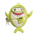 Leuke cartoon haai rugzak voor kinderen, waterdichte schooltas met nat droog scheiding en hanger. - Zonder Hanger / Groen