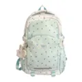 Koreaanse stijl schattige blauwe ster print rugzak voor meisjes school dagelijkse tas - Lichtblauw