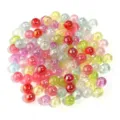 Bunte Acrylperlen für DIY handgemachte Armbänder, Halsketten und stilvolle Handyketten. - 8mm / 200 Stück / Zufällige Mischfarben