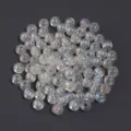 Transparante acryl regenboog ronde kralen voor DIY handgemaakte sieraden maken - Broken Wit