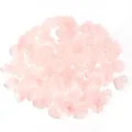 Cuentas de flores de lirio de los valles de vidrio rosa accesorios para el pelo DIY. - 50 Piezas/Paquete / Cereza efecto espuma