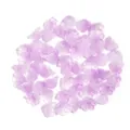 Cuentas de vidrio en forma de lirio de los valles morado para accesorios de joyería DIY - 50 Piezas/Paquete / Púrpura escarchado
