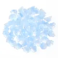 Perlas lirio de los valles de vidrio azul transparente, flores degradé DIY joyería. - 50 Piezas/Paquete / Azul espuma de mar