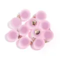10pcs Pink Frosted Acrylic Ball Beads Gold Loop DIY Bracelet Pendant Craft Accessories - Frosted Inner Color Round Bead / 10 Pieces Pack / Deep Pink