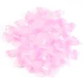 Cuentas de vidrio rosa en forma de lirio de los valles para joyería DIY horquillas accesorios - 50 Piezas/Paquete / Rosa Gelatina