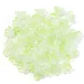Cuentas de vidrio de lirio de los valles verde claro mate para horquillas DIY y joyas. - 50 Piezas/Paquete / Verde claro