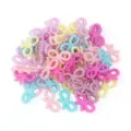 Breloques nœud perle imitation ABS colorées accessoires bijoux DIY lot en vrac - Nœud Papillon Multicolore / 100 Pièces