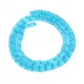 Blaue rechteckige Acryl Kristall Perlen Strang für DIY Schmuck Herstellung und Basteln - Seeblau