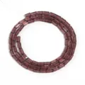 Lila rechteckige Kristall Glas Perlen Strang für handgemachte DIY Schmuck Herstellung Zubehör. - Mittelviolett