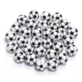 DIY black and white soccer ball beads for handmade bracelets and jewelry crafts - Football