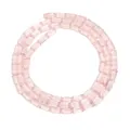 Rosa rechteckige facettierte Acryl Kristall Perlen Strang Detail für DIY Schmuckherstellung - Rosa
