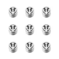 Perles d'espacement en métal cœur ancre argenté bijoux bracelet faits main DIY accessoires - Perle Grand Trou Ancre Cercle (T6931) / 10 Pièces/Paquet / Argent antique