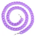 Chunky purple acrylic glasses chain, stylish anti-lost mask lanyard for women daily. - 1 Piece/Pack / Purple