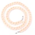 Light beige chunky chain eyeglasses strap mask lanyard stylish everyday fashion accessory - 1 Piece/Pack / Light Pink